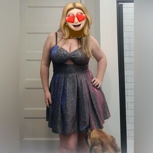 Elegant Glittery Evening Dress